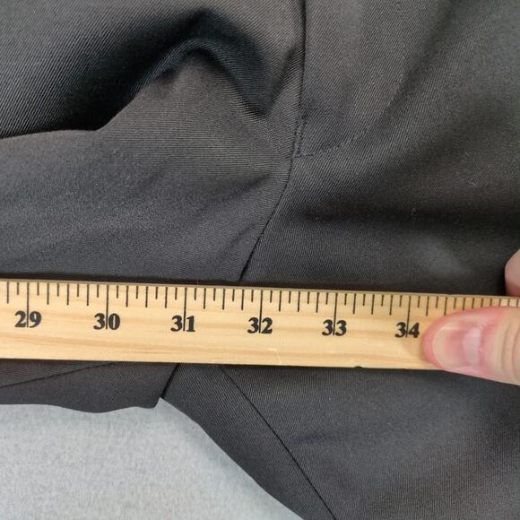 Vtg FR Tripler & Co Bespoke Tailored Black Wool Dress Pants Men's 38x32 Pleated - Picture 6 of 10